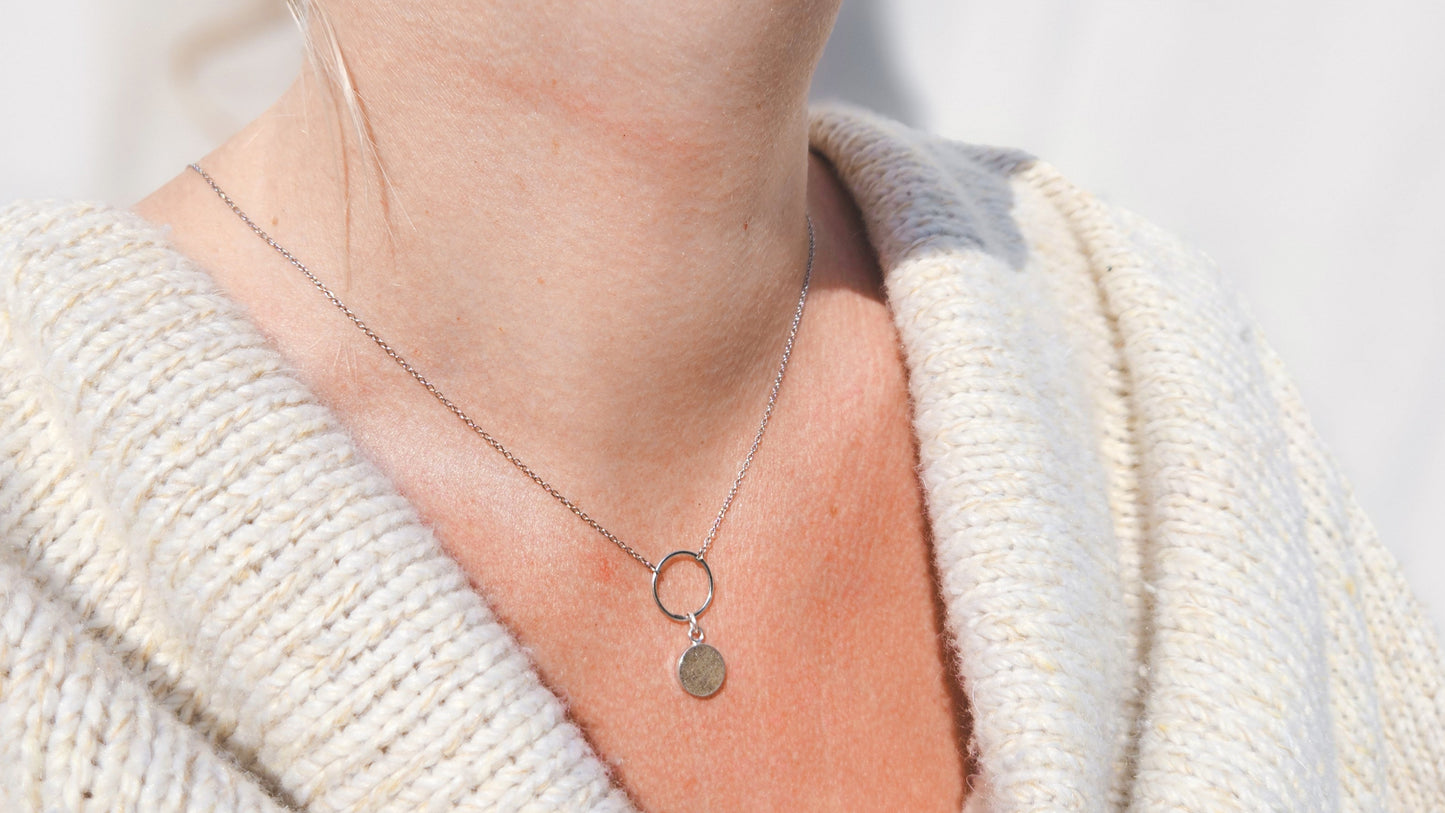 Cirkel zand collier