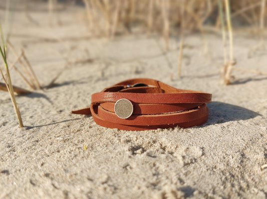 Leren armband